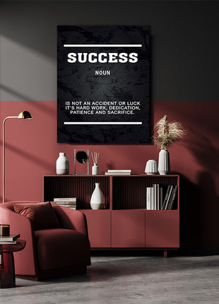 SUCCESS IS NOT AN ACCIDENT OR LUCK ITS HARD WORK AOAY5382