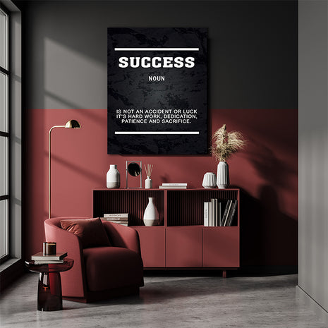 SUCCESS IS NOT AN ACCIDENT OR LUCK ITS HARD WORK AOAY5382
