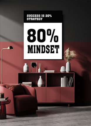 SUCCESS IS 20% STRATEGY 80% MINDSET AOAY5303