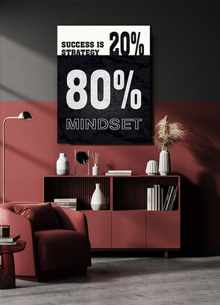 SUCCESS IS 20% STRATEGY 80% MINDSET AOA14321