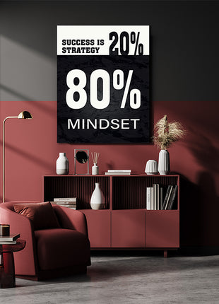 SUCCESS IS 20% STRATEGY 80% MINDSET AOA14320