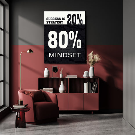 SUCCESS IS 20% STRATEGY 80% MINDSET AOA14320