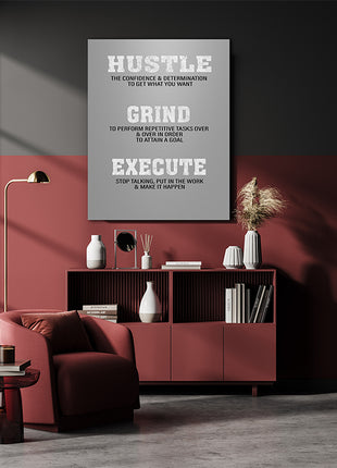 GRIND HUSTLE EXECUTE DETERMINATION TO ATTAIN A GOAL AOA14336