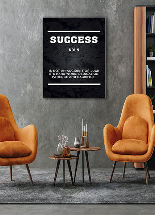 SUCCESS IS NOT AN ACCIDENT OR LUCK ITS HARD WORK AOAY5382