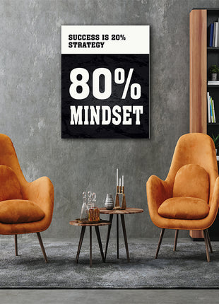 SUCCESS IS 20% STRATEGY 80% MINDSET AOAY12179