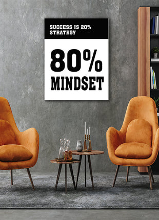 SUCCESS IS 20% STRATEGY 80% MINDSET AOAY5303