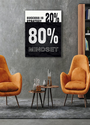 SUCCESS IS 20% STRATEGY 80% MINDSET AOA14321