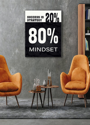 SUCCESS IS 20% STRATEGY 80% MINDSET AOA14320