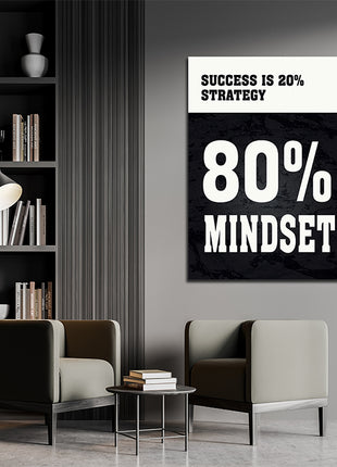 SUCCESS IS 20% STRATEGY 80% MINDSET AOAY12179