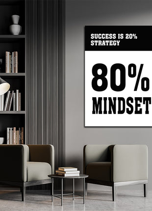 SUCCESS IS 20% STRATEGY 80% MINDSET AOAY5303