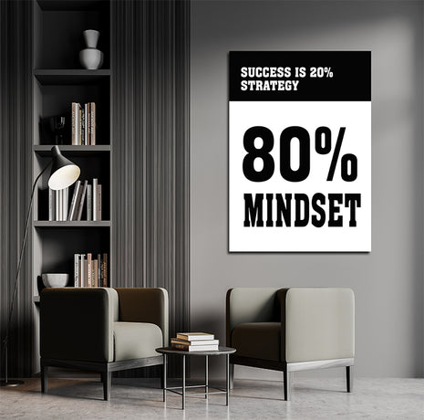 SUCCESS IS 20% STRATEGY 80% MINDSET AOAY5303