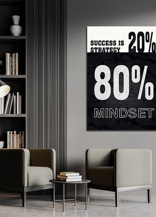 SUCCESS IS 20% STRATEGY 80% MINDSET AOA14321