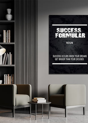 SUCCESS FORMULA: SUCCESS OCCURS WHEN YOUR DREAMS GET BIGGER THAN YOUR EXCUSES AOAY12622