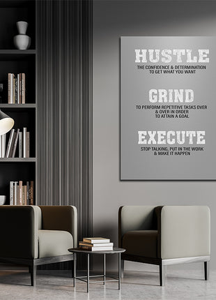 GRIND HUSTLE EXECUTE DETERMINATION TO ATTAIN A GOAL AOA14336