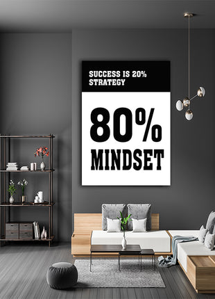 SUCCESS IS 20% STRATEGY 80% MINDSET AOAY5303