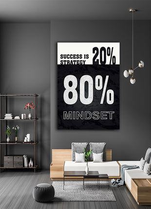 SUCCESS IS 20% STRATEGY 80% MINDSET AOA14321