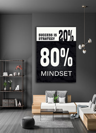 SUCCESS IS 20% STRATEGY 80% MINDSET AOA14320
