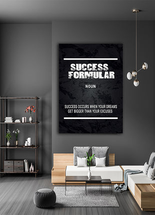 SUCCESS FORMULA: SUCCESS OCCURS WHEN YOUR DREAMS GET BIGGER THAN YOUR EXCUSES AOAY12622