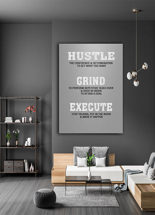 GRIND HUSTLE EXECUTE DETERMINATION TO ATTAIN A GOAL AOA14336