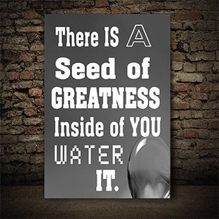 THERE IS A SEED OF GREATNESS IN SIDE YOU WATER IT. AOAY12387