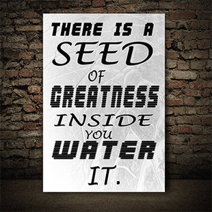 THERE IS A SEED OF GREATNESS IN SIDE YOU WATER IT. AOAY6802