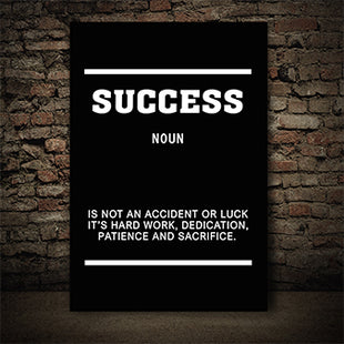 SUCCESS IS NOT AN ACCIDENT OR LUCK AOAY5384