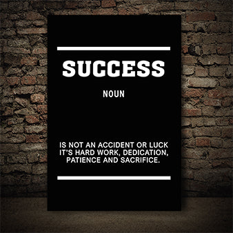 SUCCESS IS NOT AN ACCIDENT OR LUCK AOAY5384