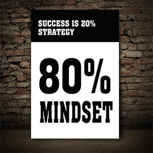 SUCCESS IS 20% STRATEGY 80% MINDSET AOAY5303