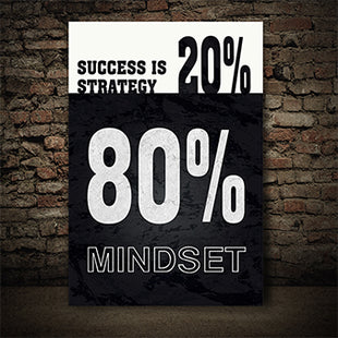 SUCCESS IS 20% STRATEGY 80% MINDSET AOA14321