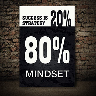 SUCCESS IS 20% STRATEGY 80% MINDSET AOA14320