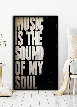 Music Is The Sound Of My Soul CANVAS PRINT AOAY8088