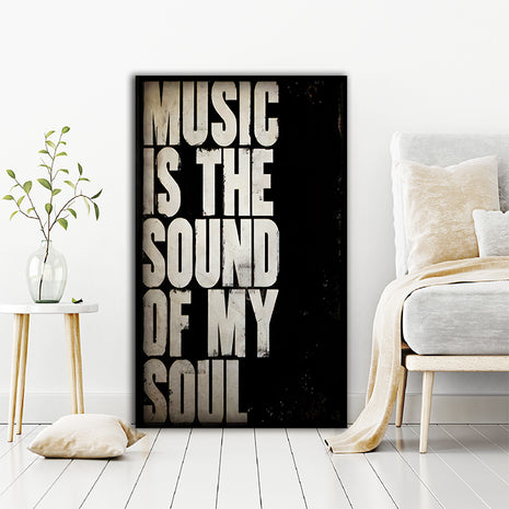 Music Is The Sound Of My Soul CANVAS PRINT AOAY8088