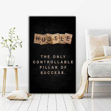 HUSTLE The only Controllable Pillar of Success. SCRABLE CUBE AOAY8074