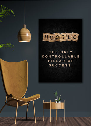 HUSTLE The only Controllable Pillar of Success. SCRABLE CUBE AOAY8074