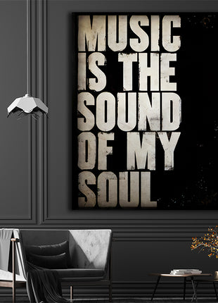 Music Is The Sound Of My Soul CANVAS PRINT AOAY8088
