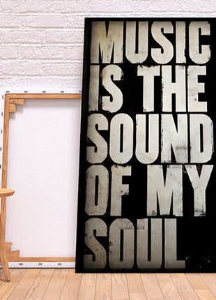 Music Is The Sound Of My Soul CANVAS PRINT AOAY8088