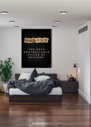 HUSTLE The only Controllable Pillar of Success. SCRABLE CUBE AOAY8074