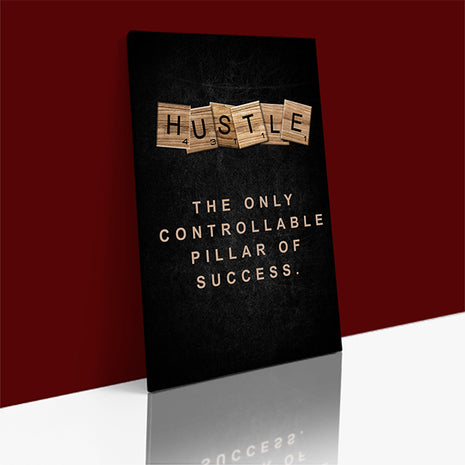 HUSTLE The only Controllable Pillar of Success. SCRABLE CUBE AOAY8074