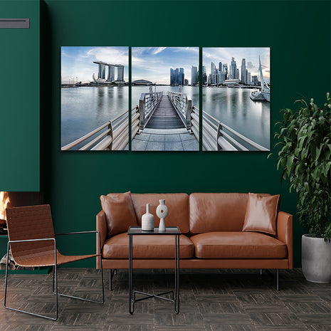 City of Steel landscape SKYLINE AOA13146 {3x}