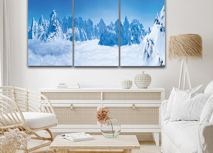 Stunning panoramic view snow mountain swiss skyline AOA13156 {3x}