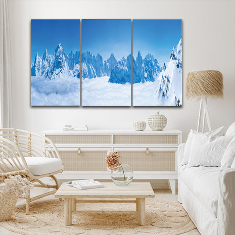 Stunning panoramic view snow mountain swiss skyline AOA13156 {3x}