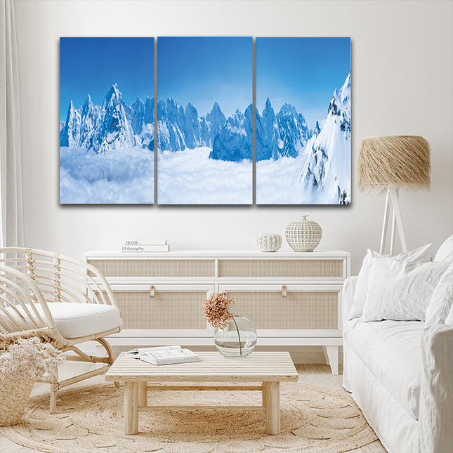 Stunning panoramic view snow mountain swiss skyline AOA13156 {3x}