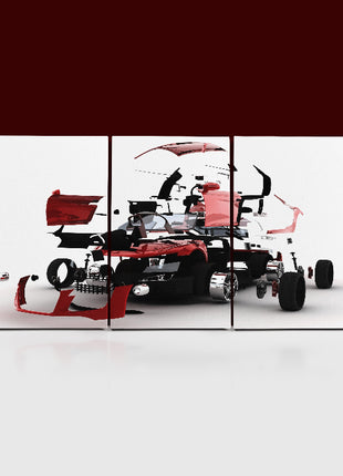 red car exploded AOA13138 {3x}