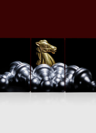 Gold Knight Chess Pieces AOA13151 {3x}