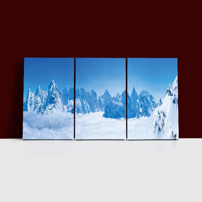 Stunning panoramic view snow mountain swiss skyline AOA13156 {3x}