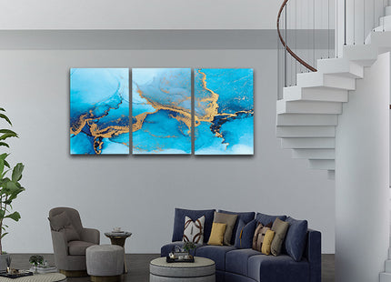 luxury blue abstract of marble liquid ink art painting AOA13169 {3x}