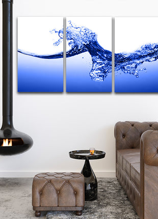 A dynamic explosion of deep blue watercolor Splatter strokes AOA14284 {3x}