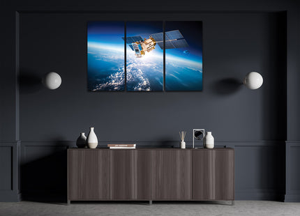 space satellite over the planet earth AOA13170 {3x}