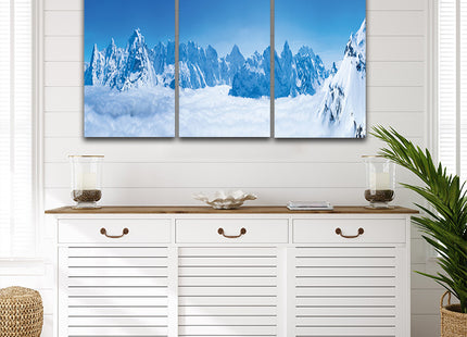 Stunning panoramic view snow mountain swiss skyline AOA13156 {3x}