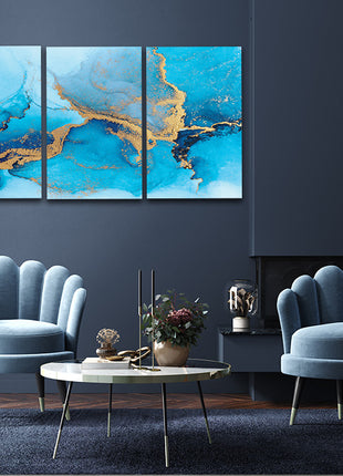 luxury blue abstract of marble liquid ink art painting AOA13169 {3x}